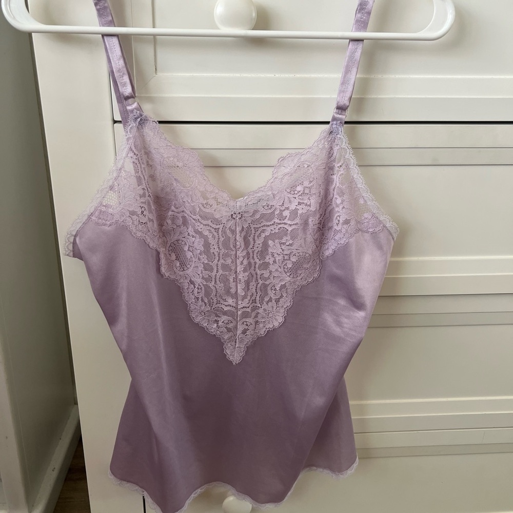 Lavender Lace Trim Camisole